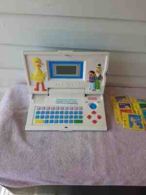 Vintage Sesame Street Super Animated Talking VTech Computer Working 7 games