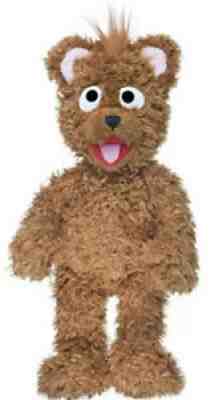 New NWOT 15" Soft Brown Baby Bear Plush Sesame Street Sesame Place Furry IN HAND