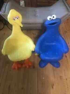 VTG 1979 Big Bird & Cookie Monster Sesame Street Toddler Chair Knickerbocker