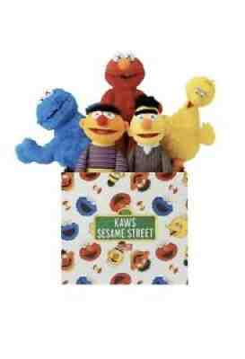 KAWS x Uniqlo Sesame Street Limited Set Collection Original Box (new) By Kaws