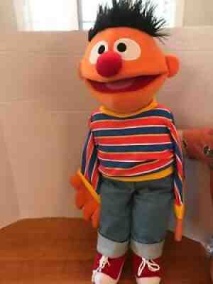 Sesame Street Ernie 30â? Large Full Body Hand Puppet Jim Henson Muppets