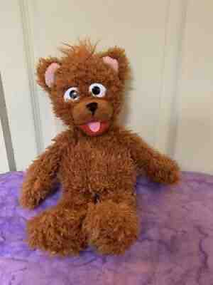 RARE Sesame Place Sesame Street brown Baby Bear Stuffed Plush Toy Animal 2012