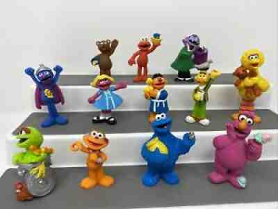 1997 Limited Edition 30 Year Sesame Street PVC Figures TYCO Prairie Dawn Telly