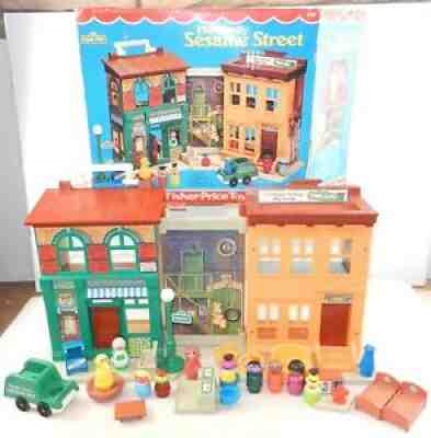 1975 Fisher Price #938 Sesame Street w/ Accessories & Original Box ~ MS