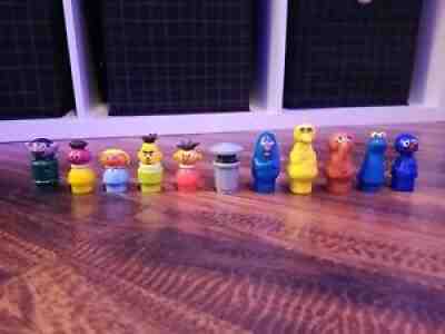 Vintage Fisher Price Little People Sesame Street Lot