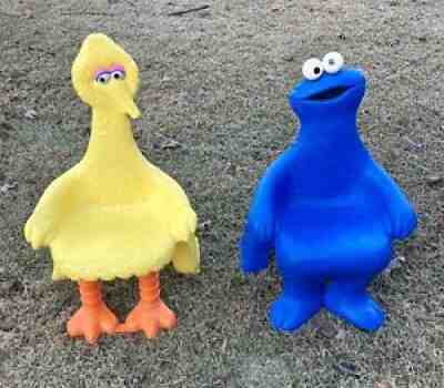 Vintage 1979 Big Bird Cookie Monster Sesame Street Toddler Chair Muppets VTG