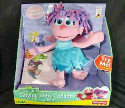 RARE Sesame Street Fisher-Price Singing Abby Cadabby bonus DVD NIB Elmo Friend