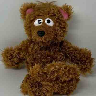 RARE! SESAME Place Street BABY BEAR Brown Plush Stuffed Animal 15â? CLEAN & SOFT!