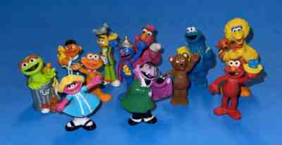 Vintage Tyco Sesame Street Collectible PVC Figures LOT of 12