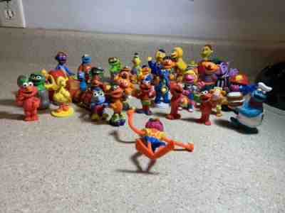 Huge Lot Of Sesame Street PVC Figures Vintage