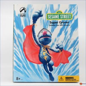 Super Grover box set Sesame Street Muppet action figure by Palisades Toys 2005