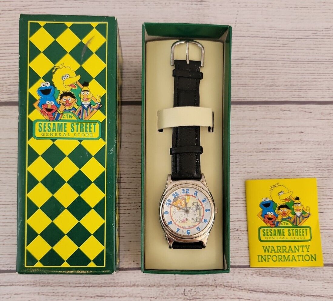 COMPLETE SESAME STREET GENERAL STORE ERNIE BUBBLEBATH WATCH VERY RARE FOSSIL