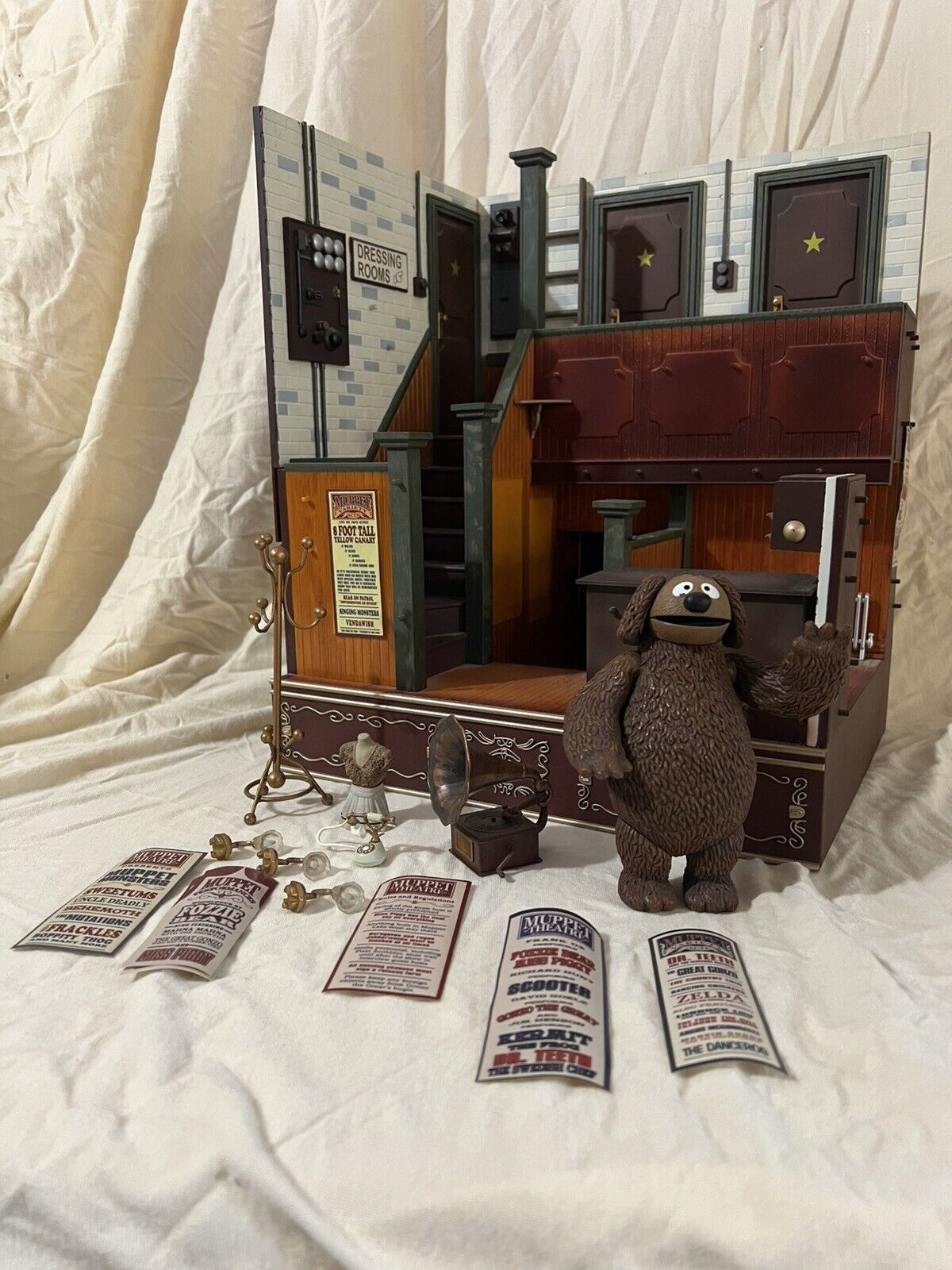 BACKSTAGE AT THE MUPPET SHOW Rowlf MUPPETS Palisades SUPER DELUXE PLAYSET