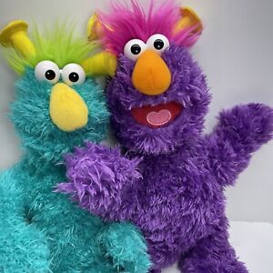 16” Sesame Street Place HONKERS Stuffed Plush Animal PURPLE & BLUE Workshop Doll