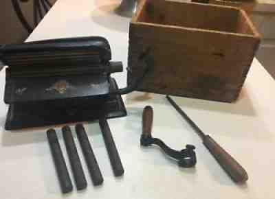 1800's American Fluting Machine No. 18 1-6 in. North Bros MFG Philadelphia Comp