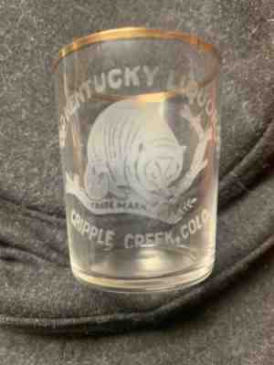 PRE PROHIBITION Shot Glass In Excellent Conditions. Cripple Creek Colorado