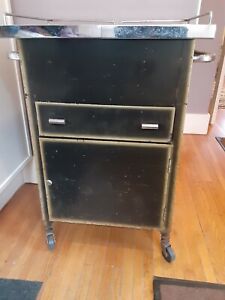 Art Deco Bar Cart and Federal Radio Wave Barware