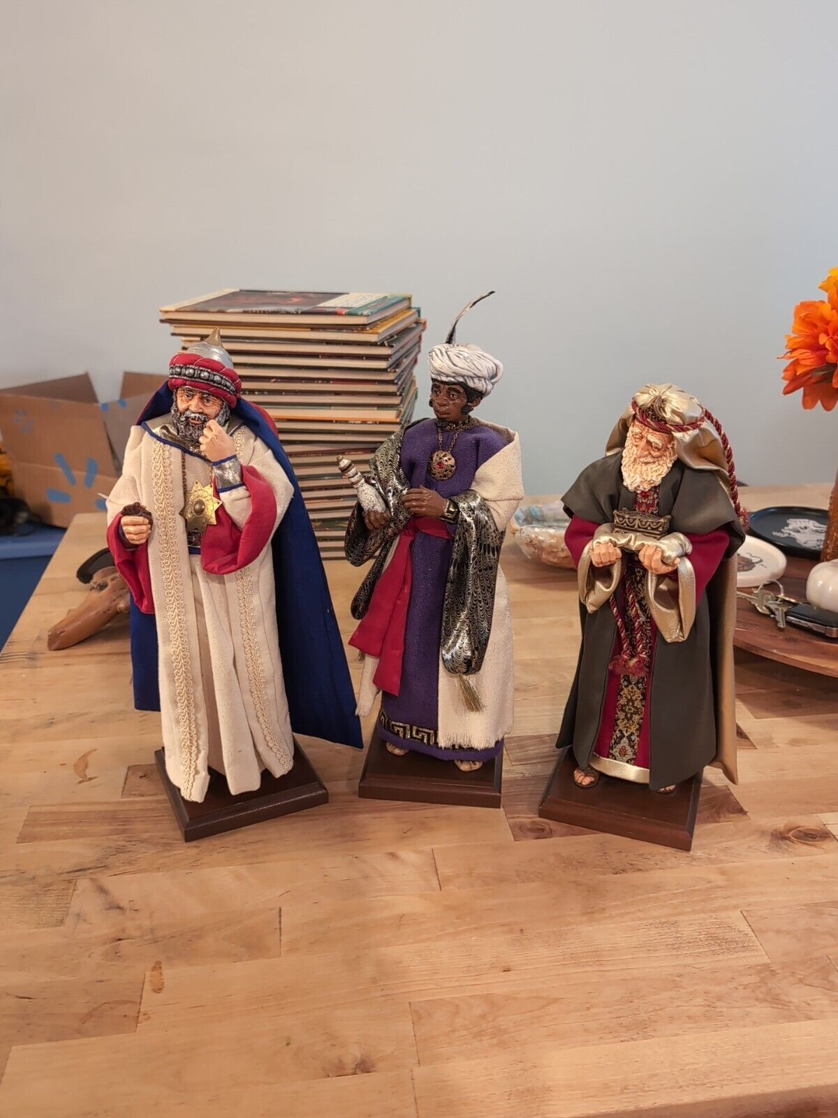 3 Simpich Nativity Kings/Wisemen 1994 1995 Nativity