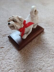 SIGNED 3.5 DICKENS II WHITE DOG BY SIMPICH 1993