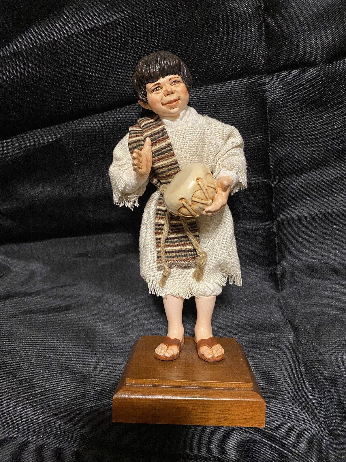 Simpich Little Drummer Boy Character Doll Nativity 1999 Hand Made Vintage RARE!