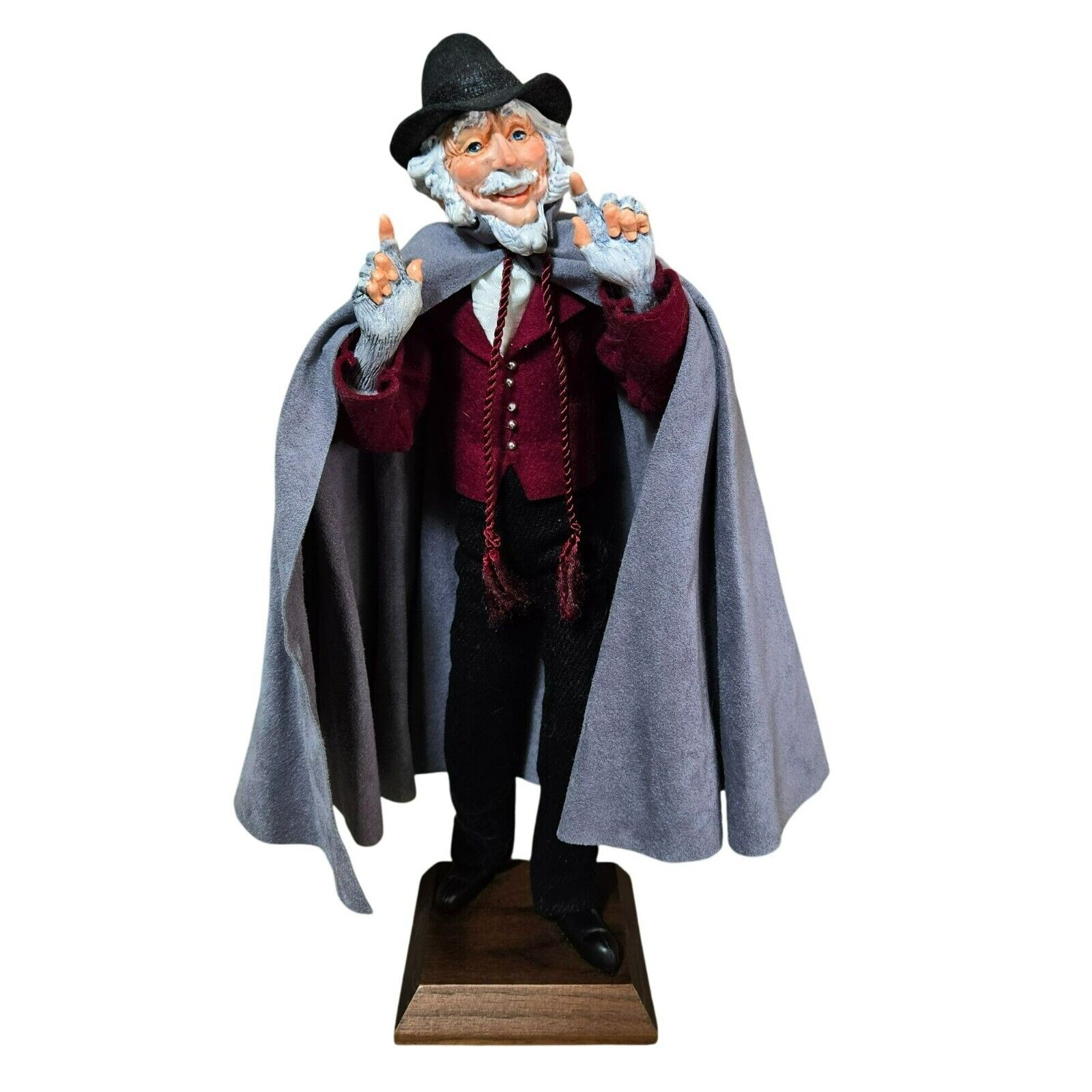Simpich 2003 Handmade Character Doll Maestro Victorian Gentleman Caroler 14"