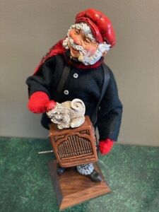 Simpich Vintage Character Doll Organ Grinder & Monkey