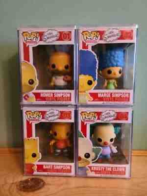 Funko Pop The Simpsons Homer 01 Marge 02 Bart 03 Krusty 04