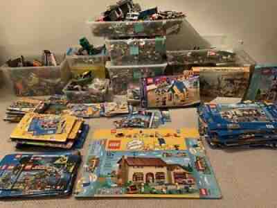 Huge Lego Lot (103 Sets) minifigures Star Wars City Simpsons w/boxes $8K+ Value!