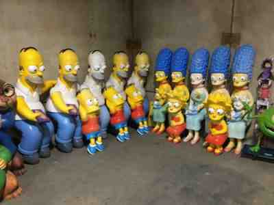 Life Size The Simpsons Movie Theater Display Statues