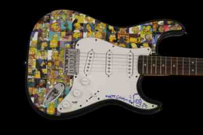 MATT GROENING SIGNED AUTOGRAPH CUSTOM 1/1 FENDER GUITAR - SIMPSONS CREATOR PSA