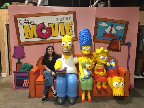 Life Size Simpsons Theater Display with Couch and Background 1:1 Full Size