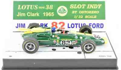 Ostorero Lotus Type 38 - Jim Clark - 1965 Indy 500 1/32 Scale Slot Car ODG 100