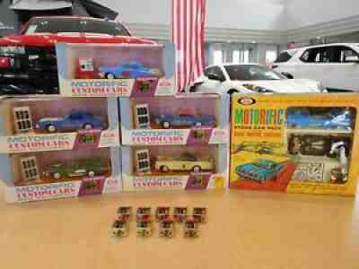 IDEAL MOTORIFIC CUSTOM CAR LOT PLUS NEW RED END MOTORS MINT FOR LIONEL ATLAS!!!.