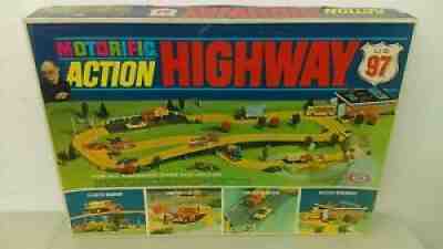 Vintage 1968 Ideal Motorific Action Highway 97 New Old Stock MIB Never Used