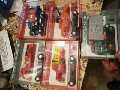 Motorific trucks dump box cement fire engine tow truck slot car battery operated