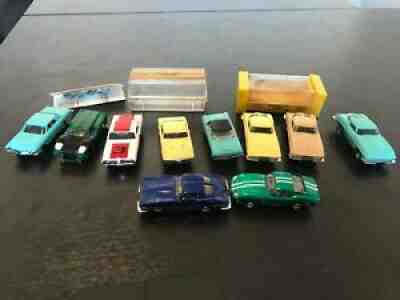 10 Aurora Slot Cars Bundle