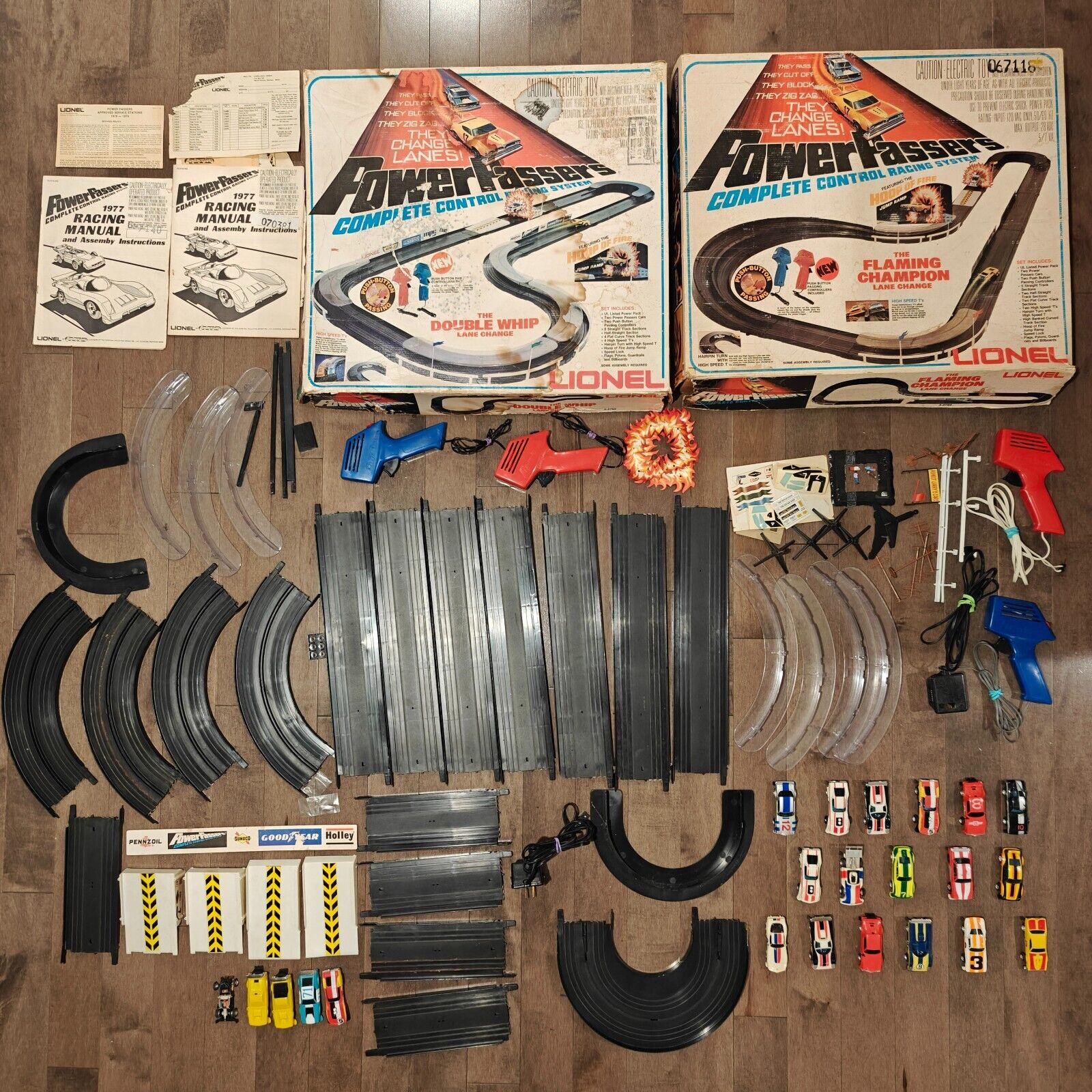 HUGE LOT Vtg 1977 Power Passers Slotless Slot Cars Lionel w 17 Cars + More!
