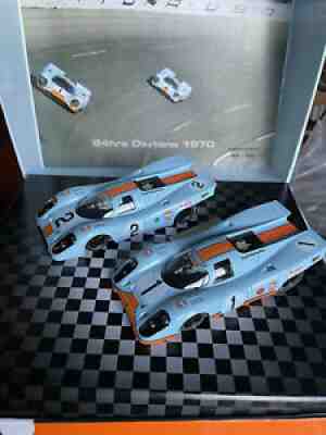 NEW NSR LIMITED EDITION GULF PORSCHE 917K - SET OF 2 CARS 24HRS DAYTONA 1970
