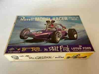 Vintage 1960's REVELL ED ROTH RAT FINK LOTUS FORD SLOT CAR (RARE HTF)