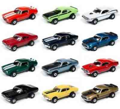 Auto World SC350 R28 T-Jet 500 "Class Of 1970" 12 Car Assort (nip) Free Ship !!
