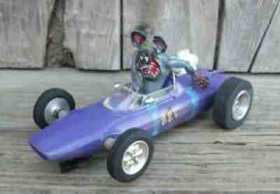 Vintage Revell 1960's Ed Big Daddy Roth Mr Rat Fink Lotus Ford Slot Car 1/24