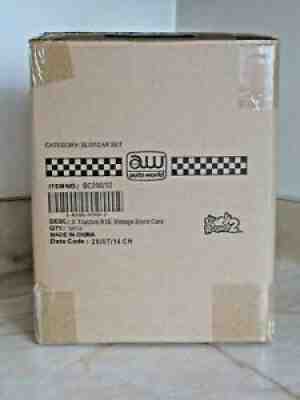 RARE * AUTO WORLD XTRACTION HO SCALE RELEASE 15 VINTAGE STOCK CARS CASE OF 12