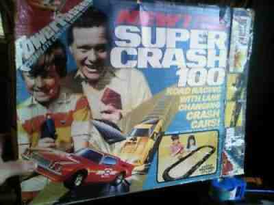 vintage lionel super crash 100 power passers slot car set camaros unused