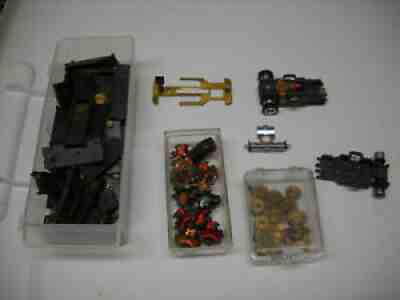 Assorted T Jet and AFX parts HO, slot cars