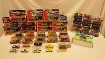 43 Car Lot Of Slot Cars, HO 1/87 & 1/64, Auto World, Xtraction, AFX, Aurora,
