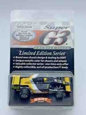MINT! RARE & HTF! â??4â? BSRT G3 F-1 High Performance HO Slot Cars G-plus AFX Tomy