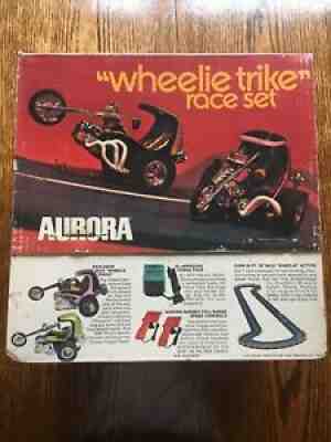 RARE Vintage 1971 AURORA Wheelie Trike RACING SET Unopened Never Assembled