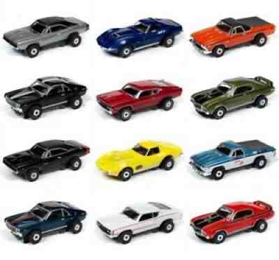 Auto World SC349 R27 T-Jet 500 Muscle Cars #1 12 Car Assort (nip) Free Ship !!