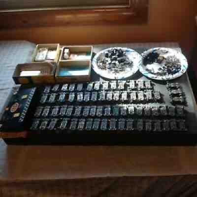 HUGE Lot Of 68 Aurora Vintage Tjet HO Slot Car Chassis + Parts Lot