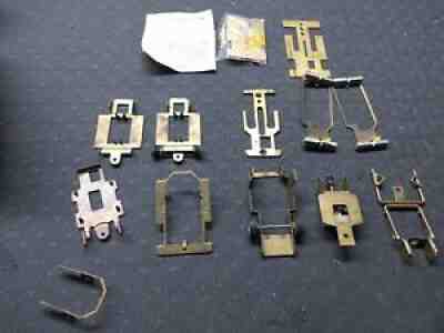 Vintage lot of Brass HO Slot Car Chassis & Motor. AJs, Champion, AFX